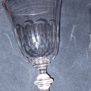 3 verres en cristal