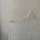White vintage headboard