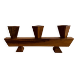 Vintage wooden candle holder