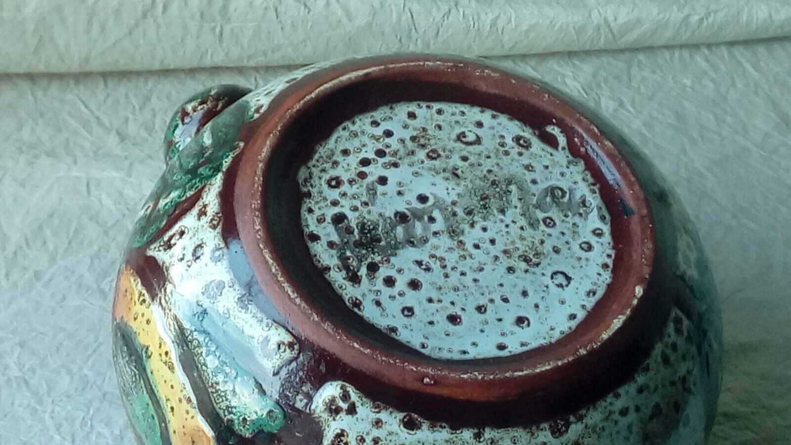 Soupiere ceramic broth vallauris decor vintage fish