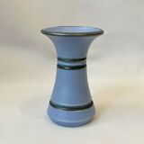 Vase de Knights of Tintagel en céramique grès bleu 1960 -70 soliflore