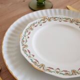 9 Assiettes à dessert porcelaine de limoge
