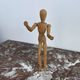 Articulated drawing puppet, wooden mannequin, drawing accessory, vintage French, window decor