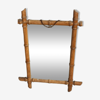 Antique Faux Bamboo Mirror French Wall Mirror