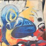 One off Hand painted set of four ‘Luisa’ Dining Chairs by Marcello Cuneo