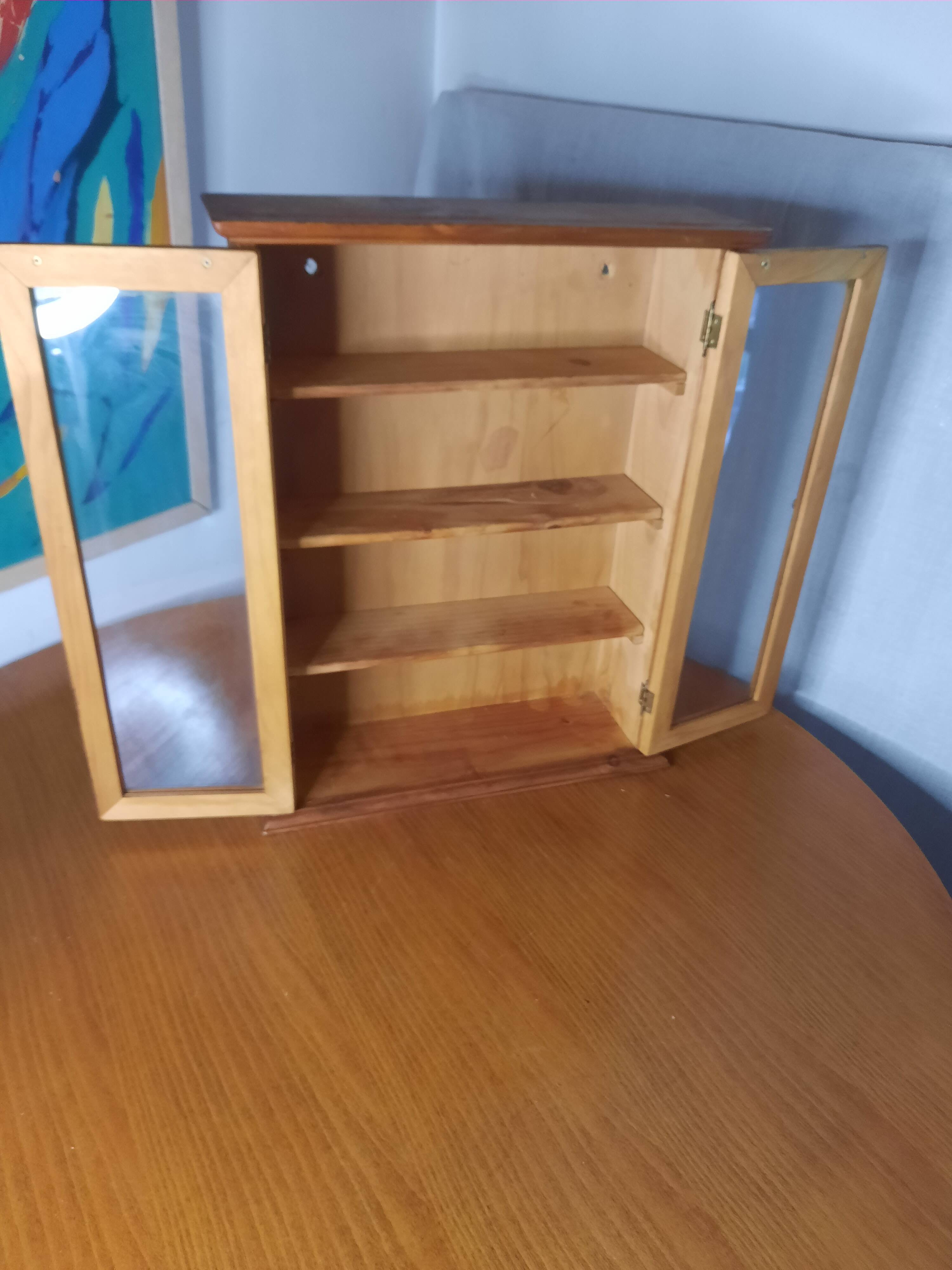 Pair of small display cabinets