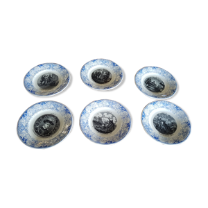 Lot de 6 assiettes à