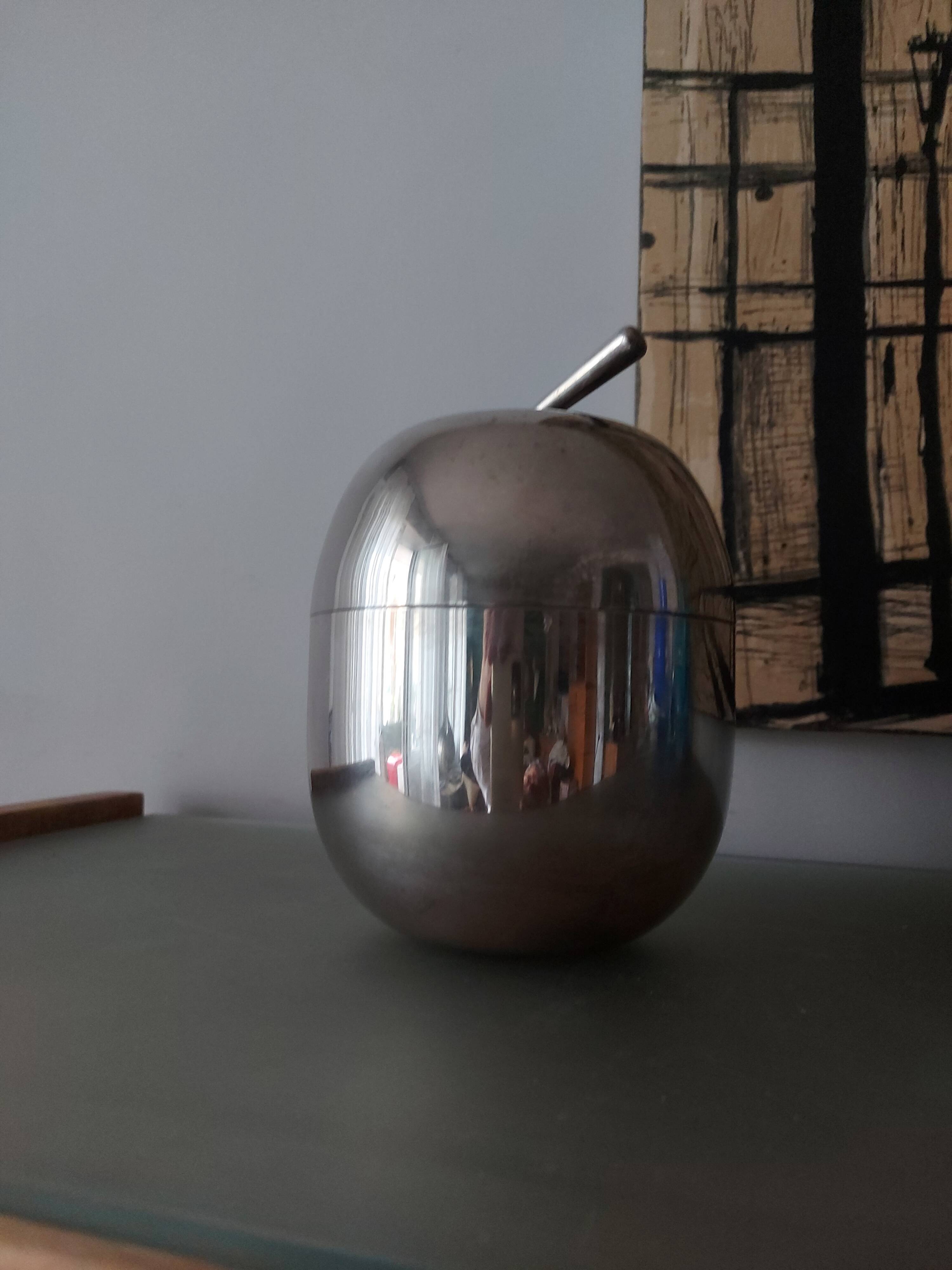 Vintage metal ice bucket