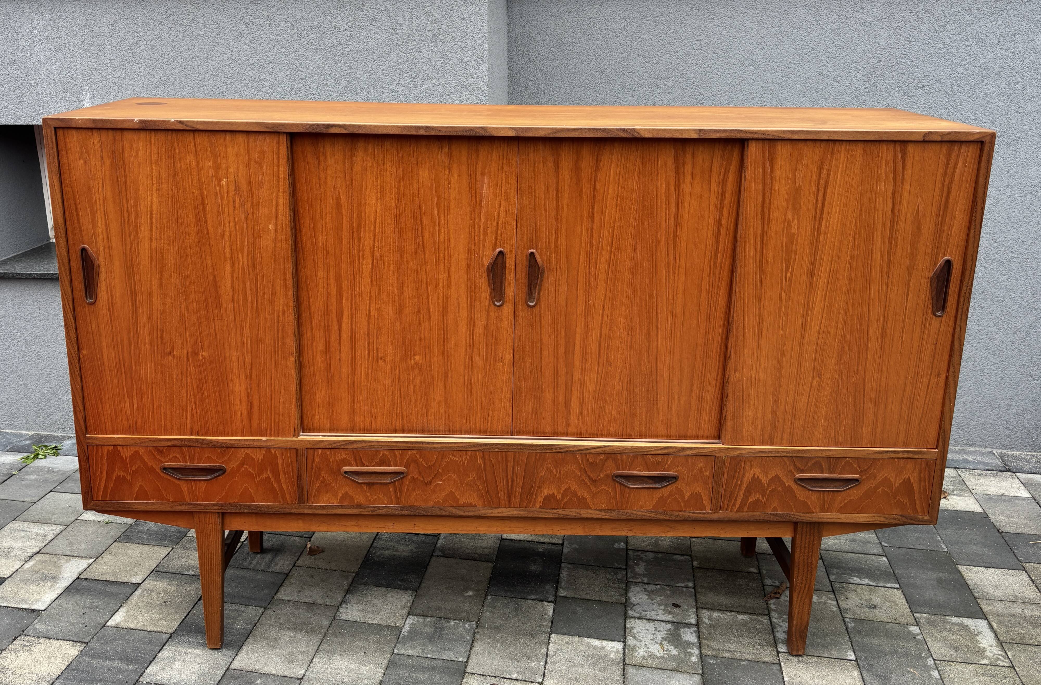 Teak sideboard, Denmark, 1970s