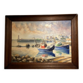 Tableau ancien , Marine signée André Cartayrade (1921-2016)