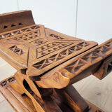 Tabouret ashanti ghanéen 'Wisdom Knot' Afrique