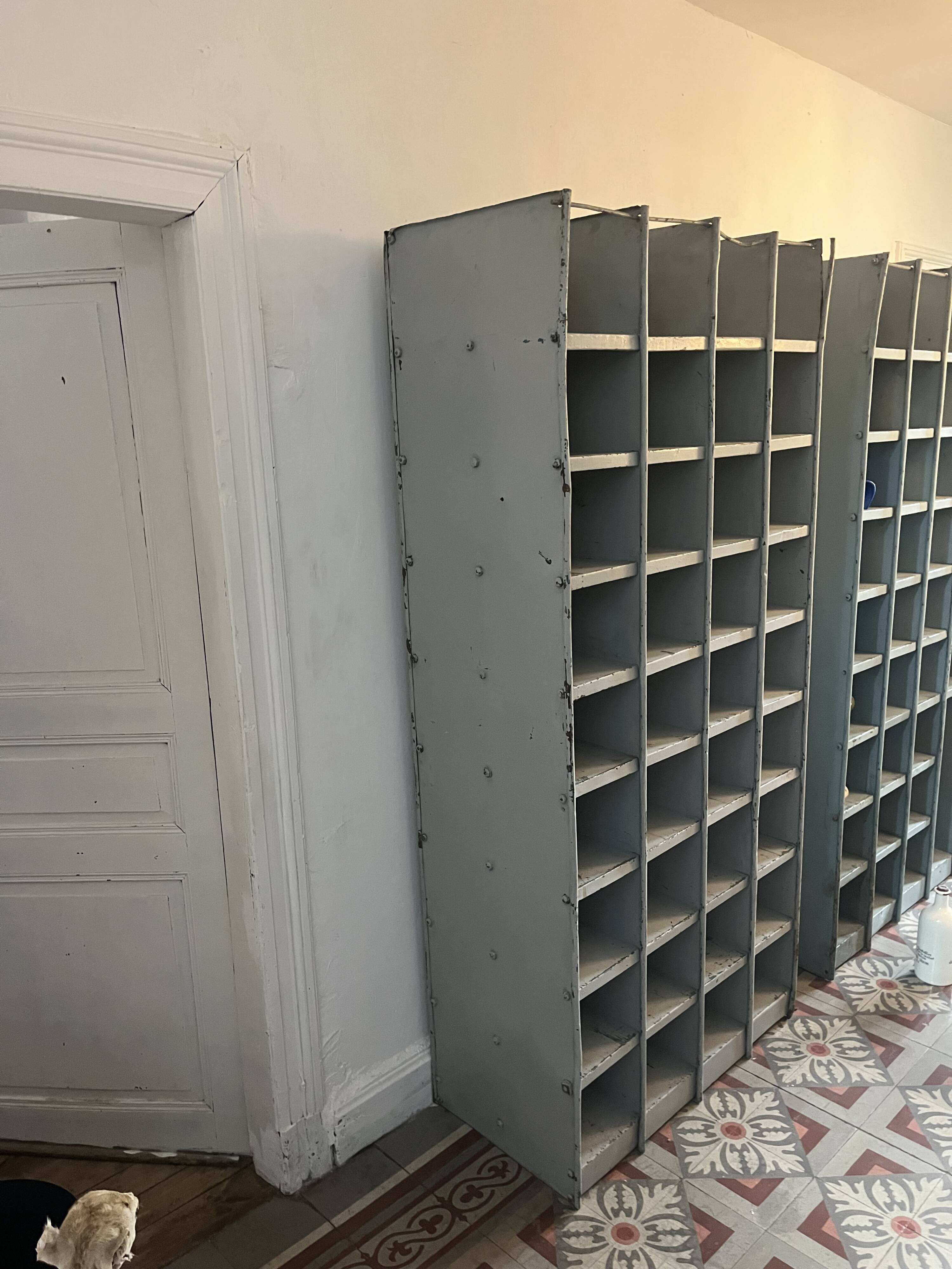 Old postal sorting furniture
