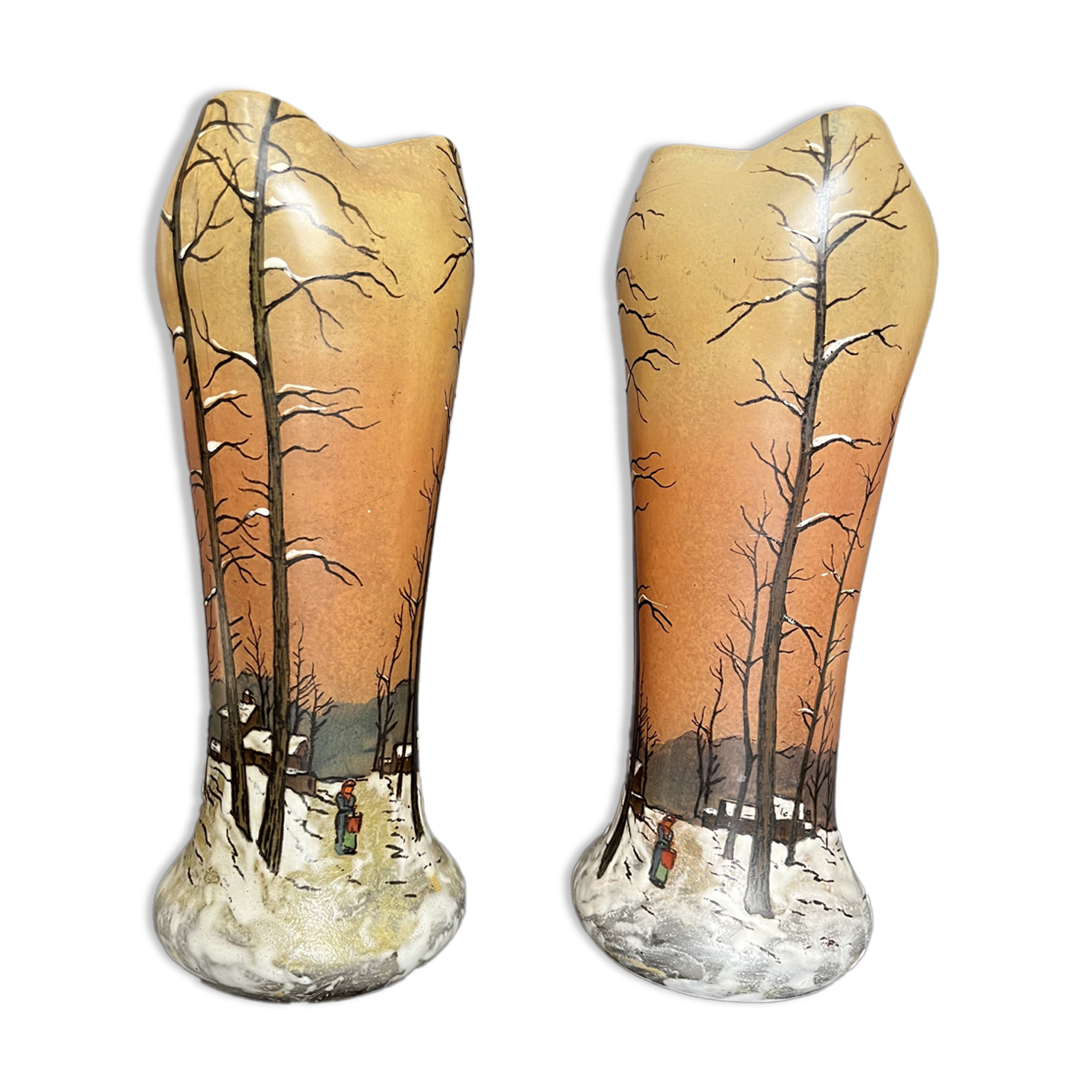 Pair of Legras vases