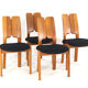 Set of 4 Danish Dining Chairs 'Ronum' - mid century modern in teak