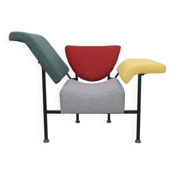 Fauteuil lounge postmoderne « Groeten uit Holland » par Rob Eckhardt pour Pastoe, années 1980
