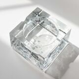 Cendrier en verre soufflé à bulles par Nybro Sweden