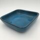 Hollow cup enamelled terracotta, turquoise, by Dawn Chatoney - 20th, 21st century