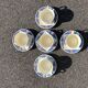 Set of 5 Badonviller Stella earthenware tea or chocolate cups