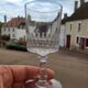 Set of 8 crystal wine glasses XIXth