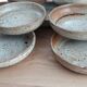 Deep plates in Puisaye stoneware by Jean-Pierre Prud'homme