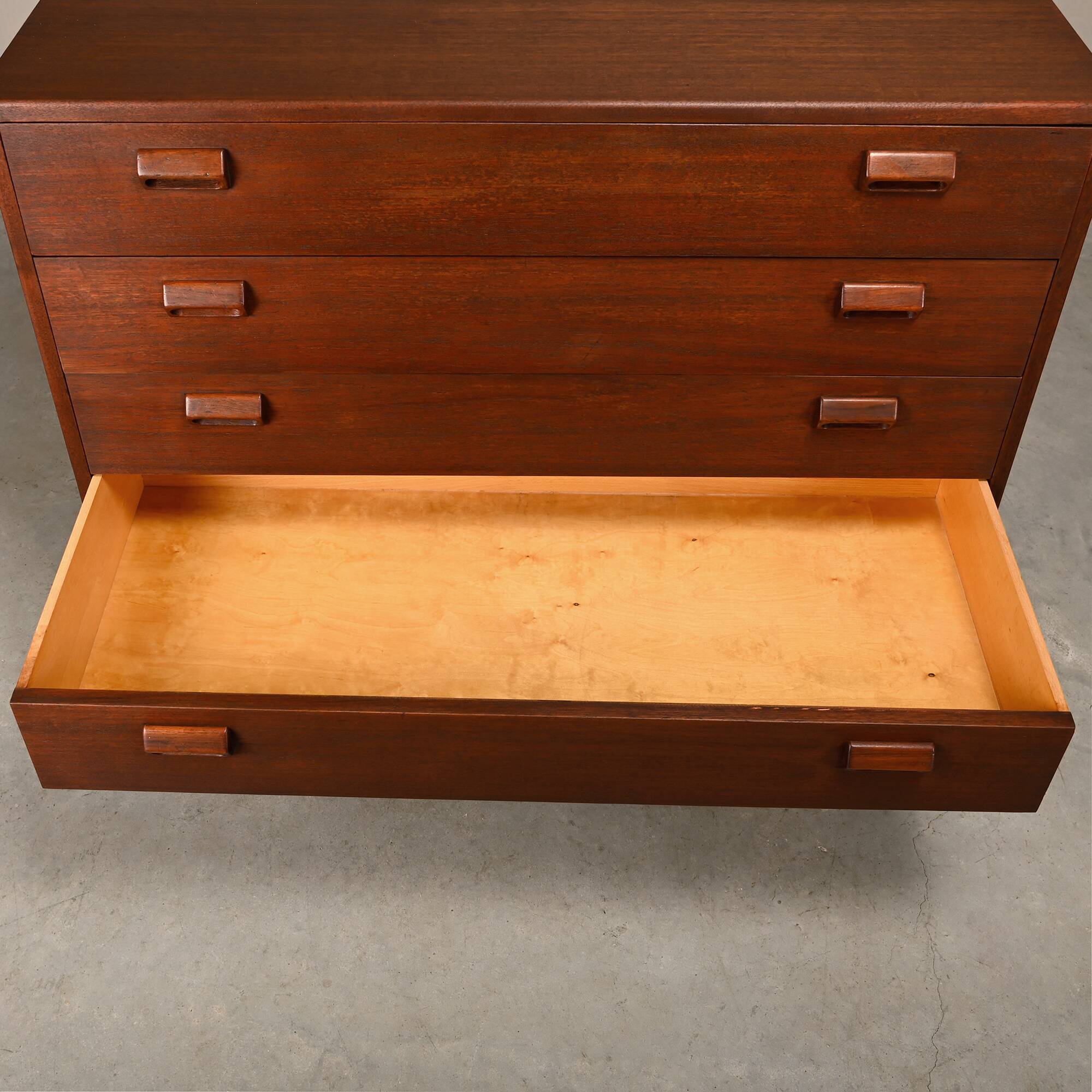 Commode en teck et hêtre de Børge Mogensen, Søborg Møbler