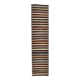 Tapis Kilim à rayures marron et beige