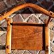 Authentic chair of the Baoulé chief, Côte d'Ivoire, Africa, raw art.