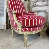 Pair of Louis XVI style bergère armchairs
