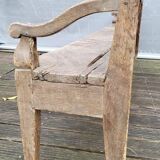 19th-century church pew, 245 cm long