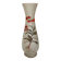 Large frosted glass vase flowers