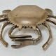 Vintage solid brass crab