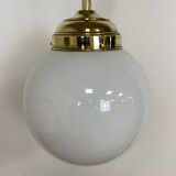 Large Art Deco floor lamp in brass