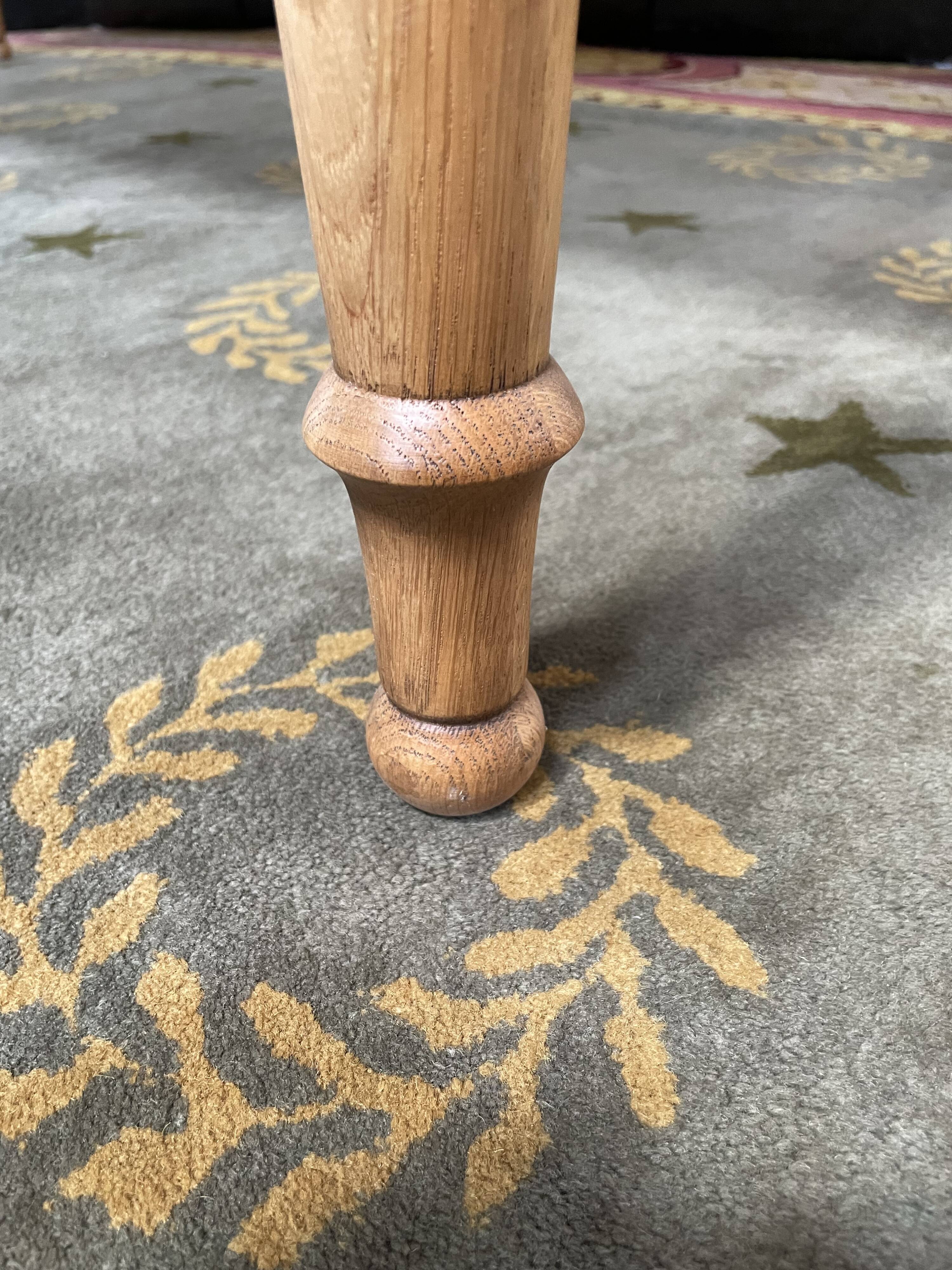 Solid oak farmhouse table Louis Philippe