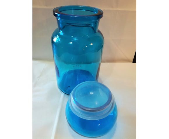 Blue apothecary jar