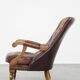 Fauteuil chesterfield en cuir de vache anglais