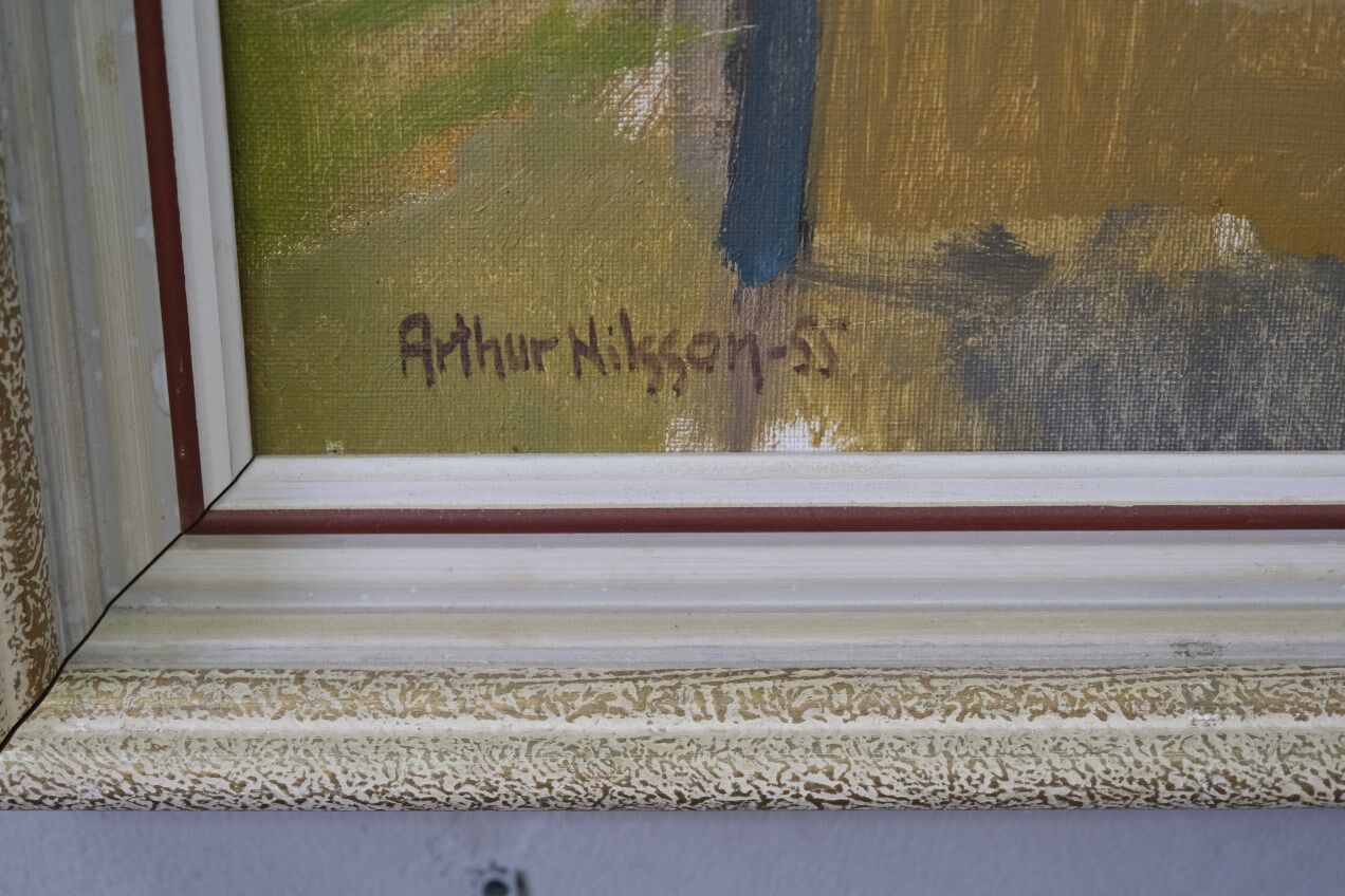 Arthur Nilsson, Swedish Modern Painting, 1955, Oil on Canvas