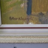 Arthur Nilsson, Swedish Modern Painting, 1955, Oil on Canvas