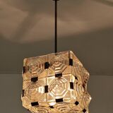 Pyramid chandelier by Jaroslav Bejvl for Preciosa, Kamenicky Senov 1967