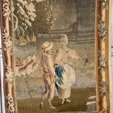 Wool and silk tapestry, door hanging, 18th century