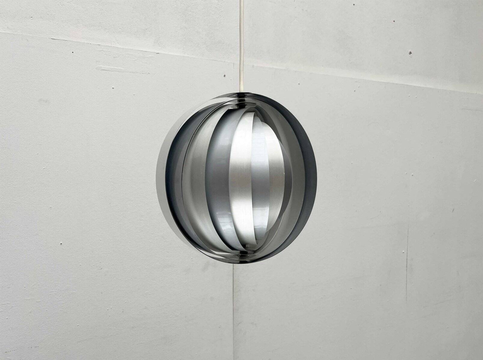 Mid-century modern moon pendant lamp from East Germany by Verner Panton for Erjoka, 1960s.