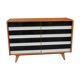 Black and white Jiroutek chest of drawers