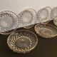 Set of 7 beaded plates