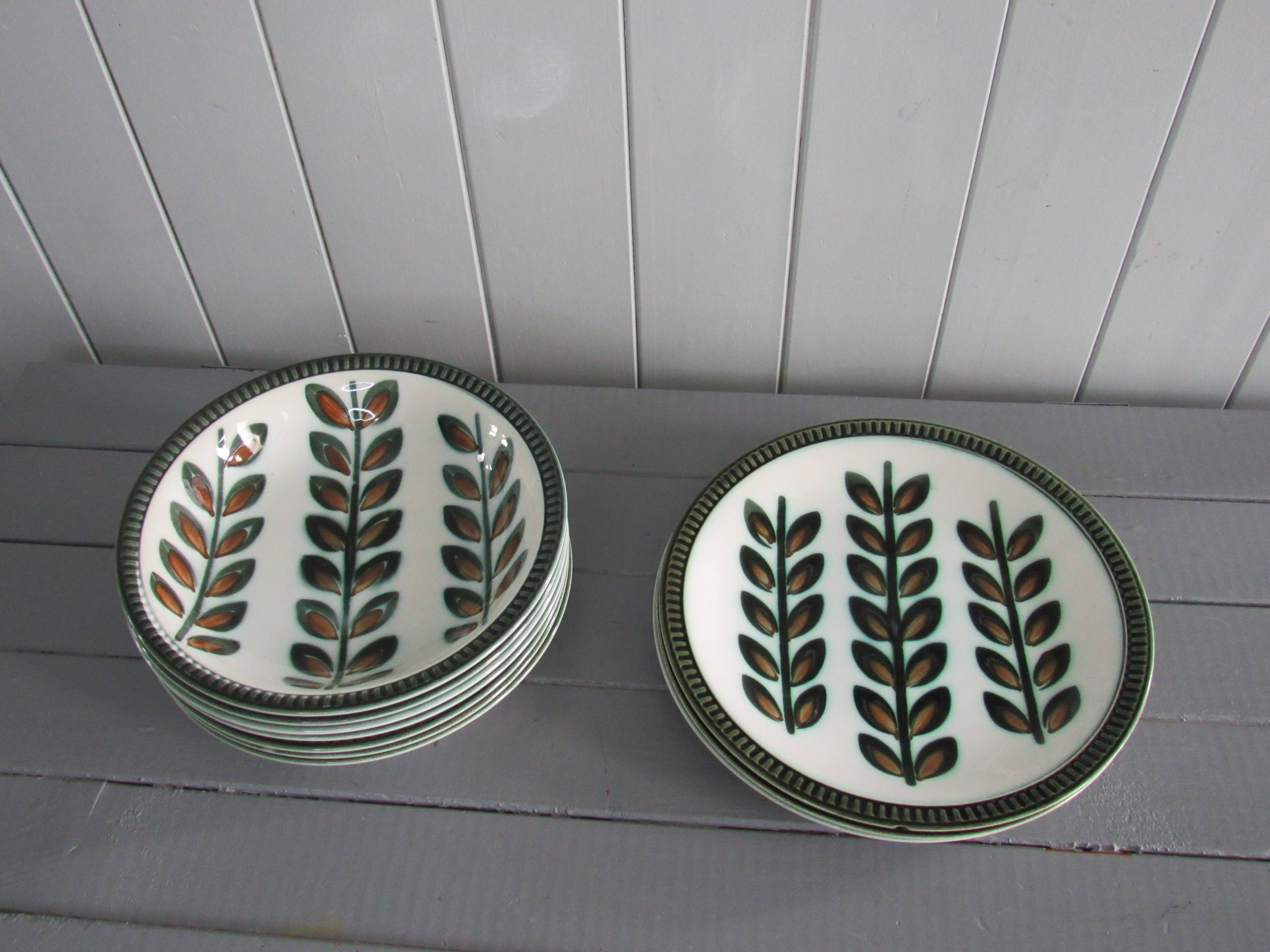 Lot 10 Rambouillet model plates Boch Belgium