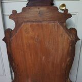 Antique Baroque Wall Mirror in Carved Mahogany