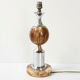 Pied de lampe de table 1970 marbre & chrome