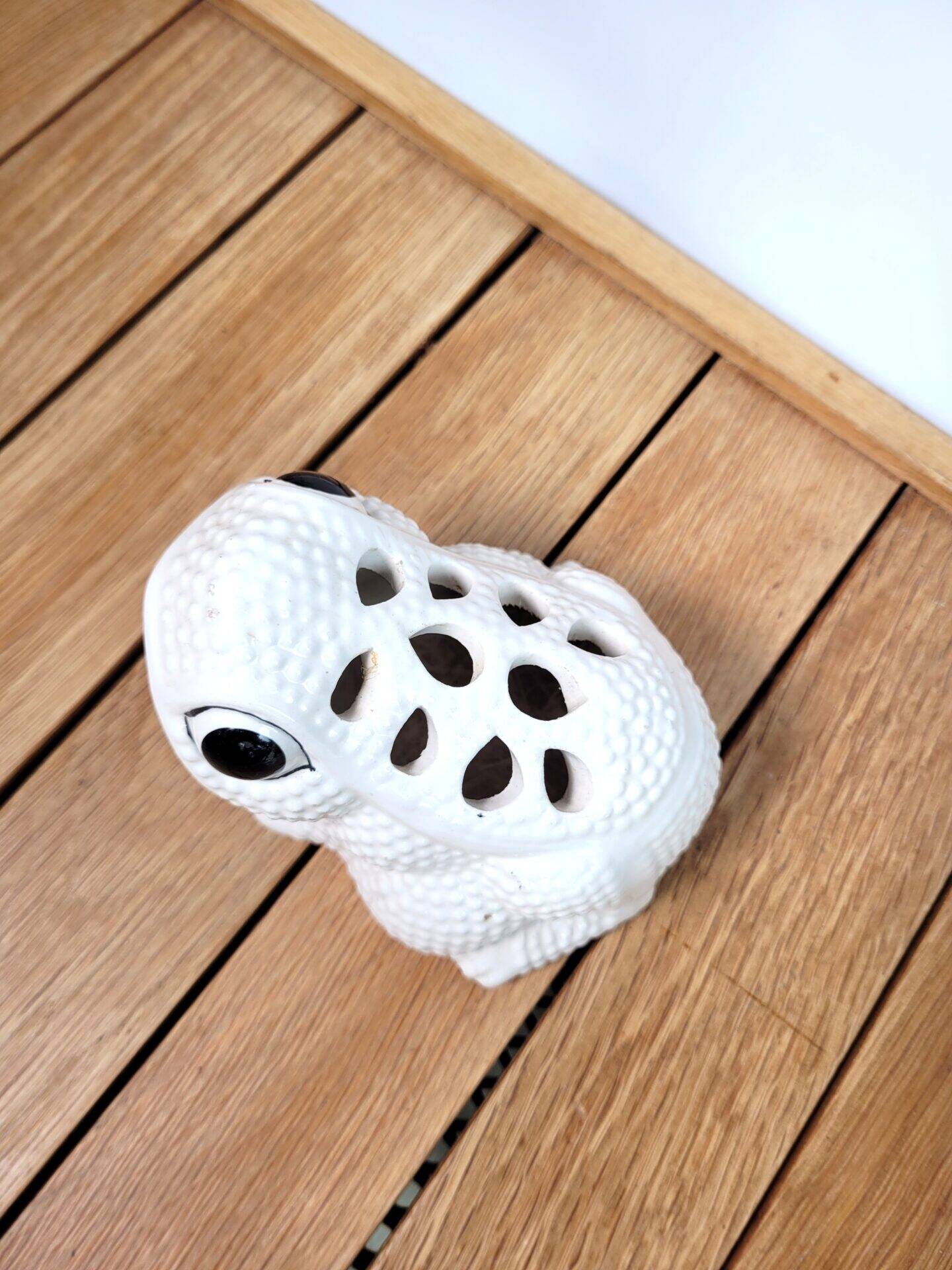 Frog flowers vase Italy 1970