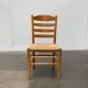 Scandinavian bench and chair set made of paper cord and oak from TS.
