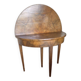 Table demi-lune pliable