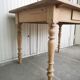 wooden dining table, vintage, turned legs, firm table style
