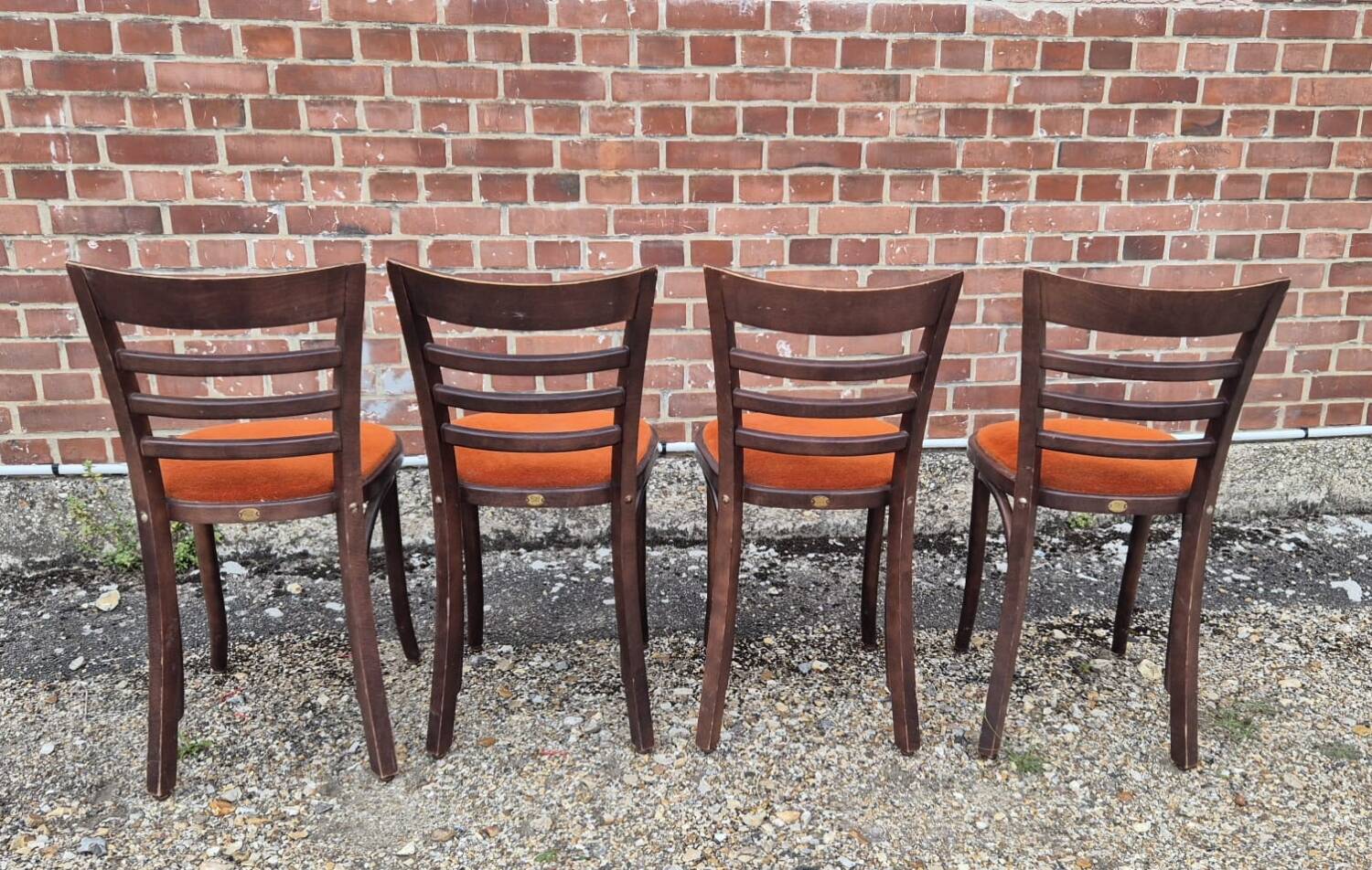 4 bistro chairs, 1970s